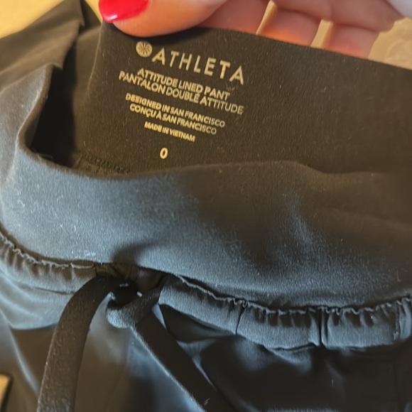 Athleta lined attitude jogger size 0 - Picture 3 of 5